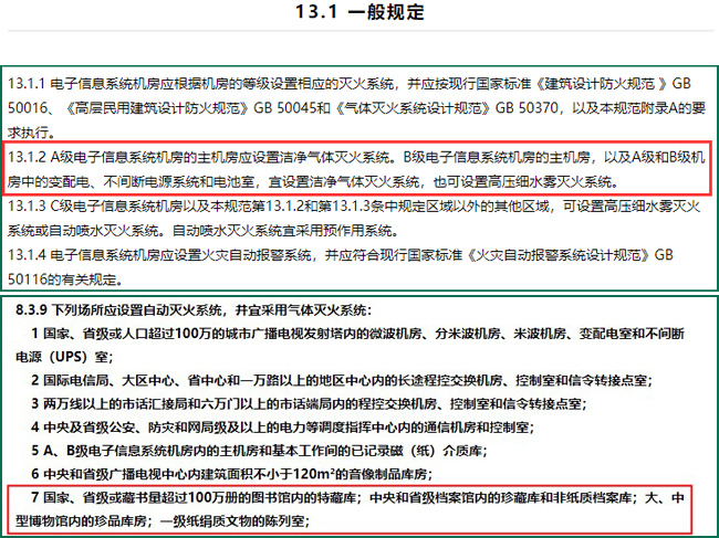 數(shù)據中心氣體滅火系統(tǒng)規(guī)范