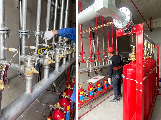 檔案中心氣體滅火系統(tǒng)裝置安裝圖