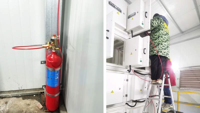 油霧收集器探火管式滅火裝置